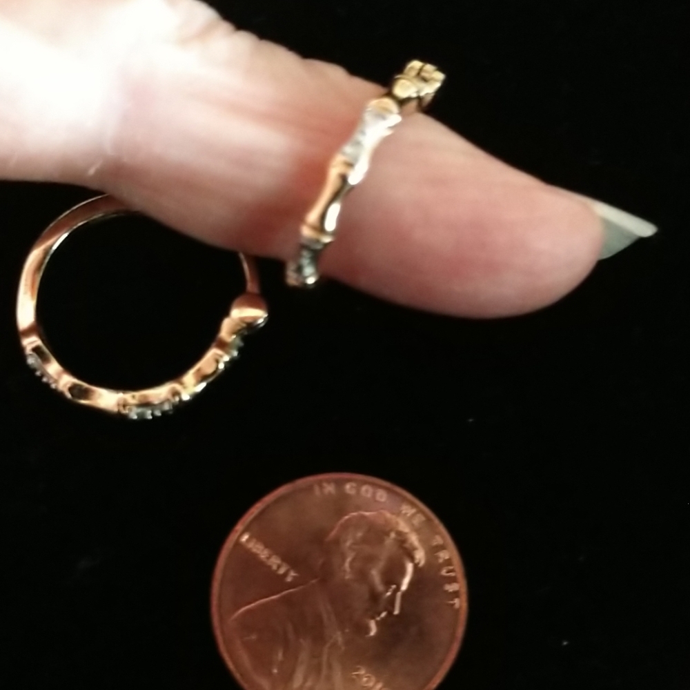 VINTAGE GOLD VERMEIL 935 marked Hoop Earrings